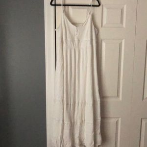 White Boho Maxi Dress